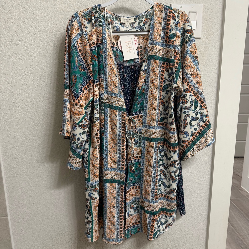 Umgee Paisley Multicolor Kimono